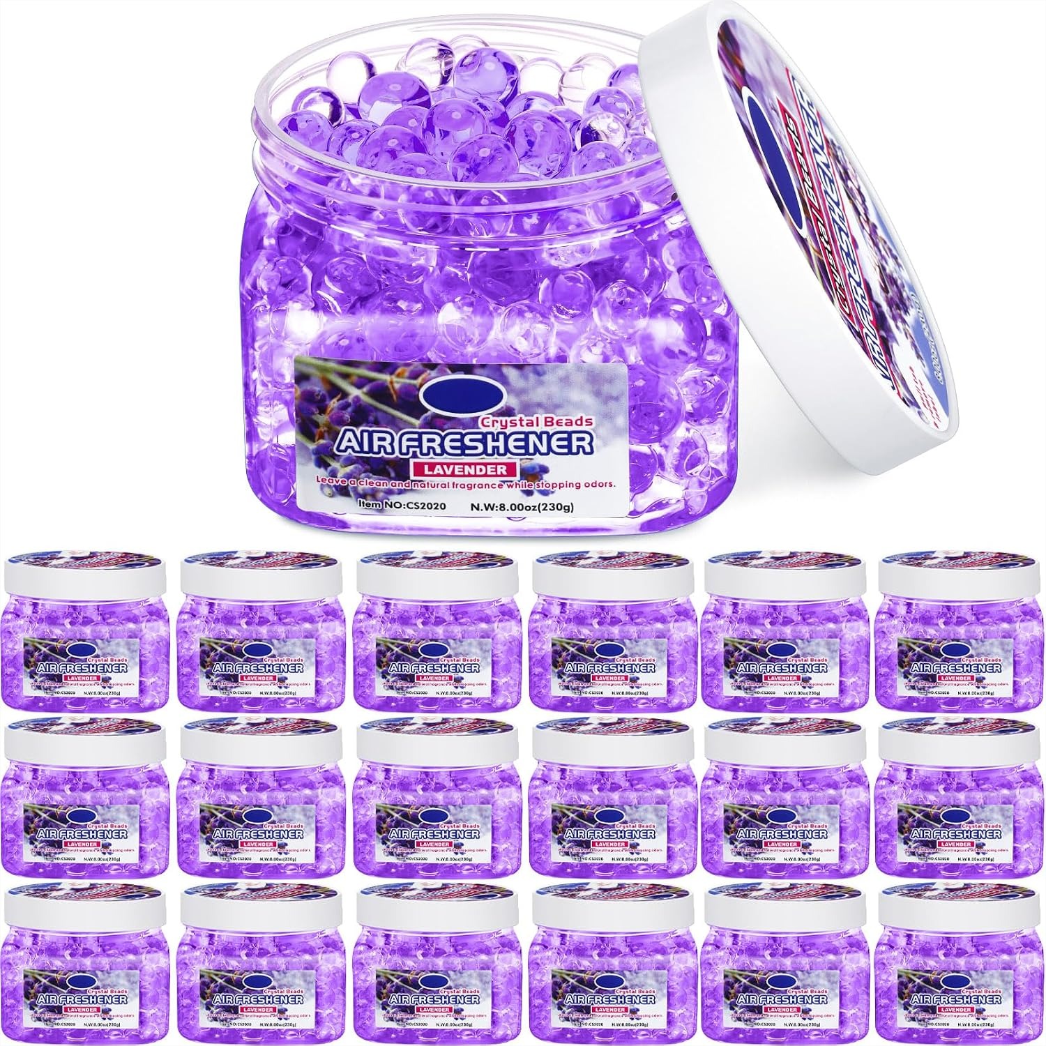 Gel Air Freshener - 18 Pack Gel Odor Eliminator Beads