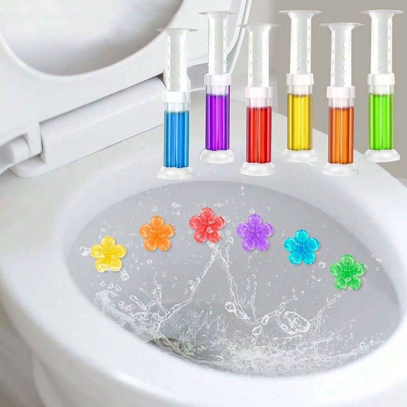 Home Fragrance Gel - 3Pcs Toilet Cleaner Gel Fresh Flower