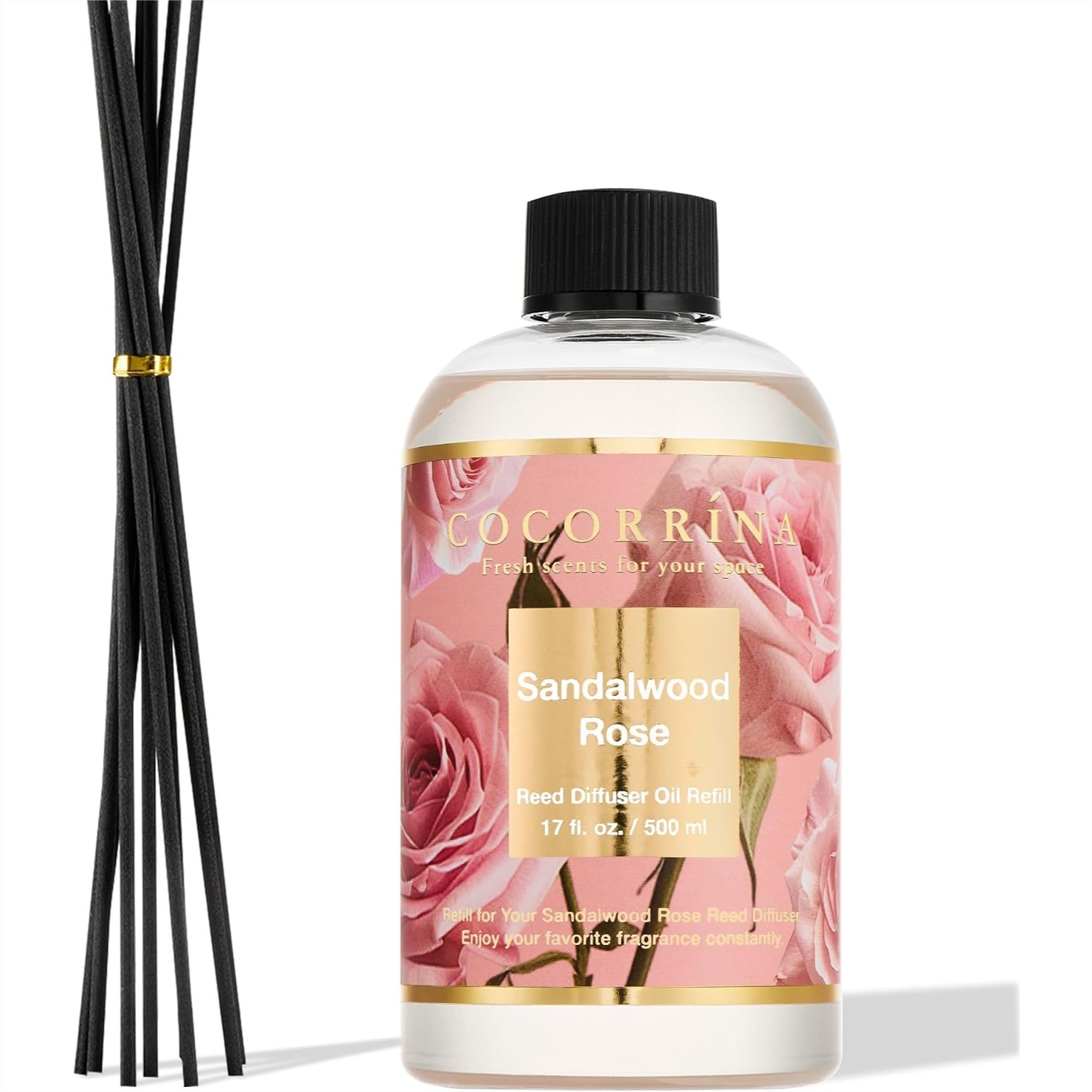 Home Fragrance Refill - Sandalwood Rose Reed Diffuser Refill 17oz