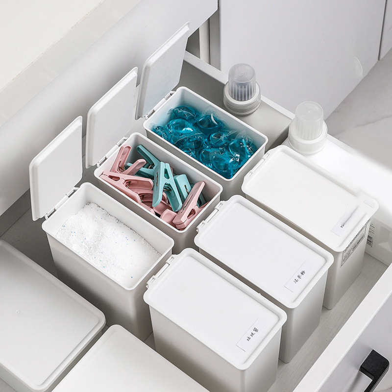 White Laundry Room Storage Box – Scent Booster Bead recenzja i cena