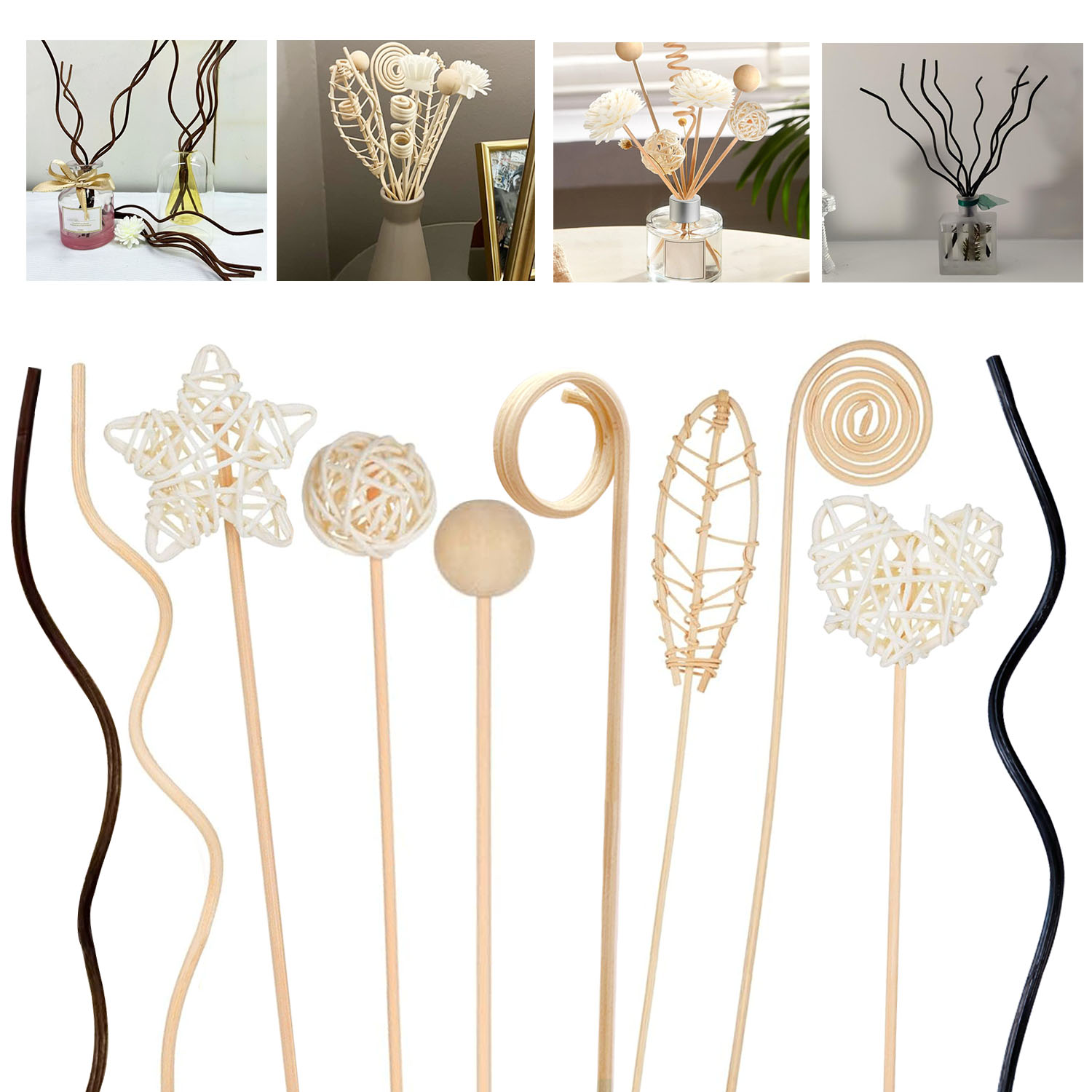 5/15Pcs Long Wavy Rattan Reed  – Home Fragrance Refill recenzja i cena