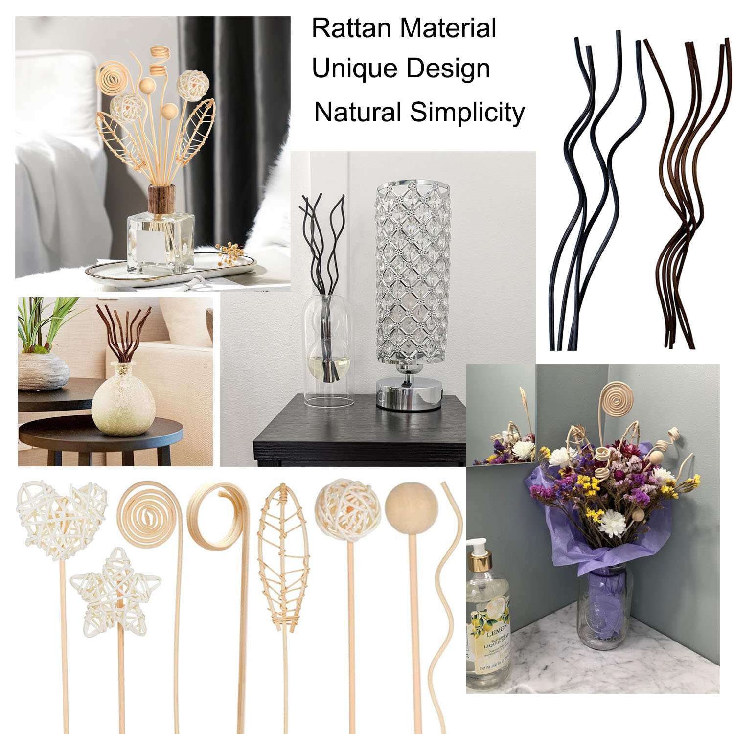 5/15Pcs Long Wavy Rattan Reed  – Home Fragrance Refill recenzja i cena