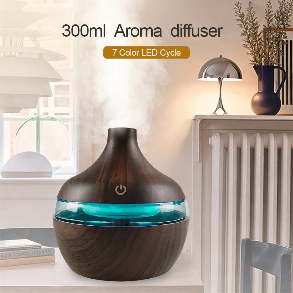 2-In-1 Wood Air Humidifier & A – Home Fragrance Natural recenzja i cena
