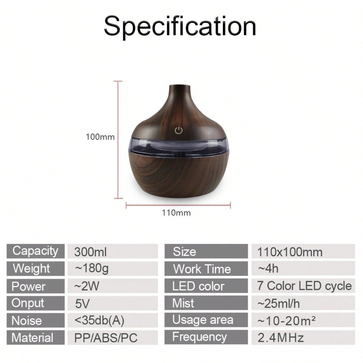 2-In-1 Wood Air Humidifier & A – Home Fragrance Natural recenzja i cena