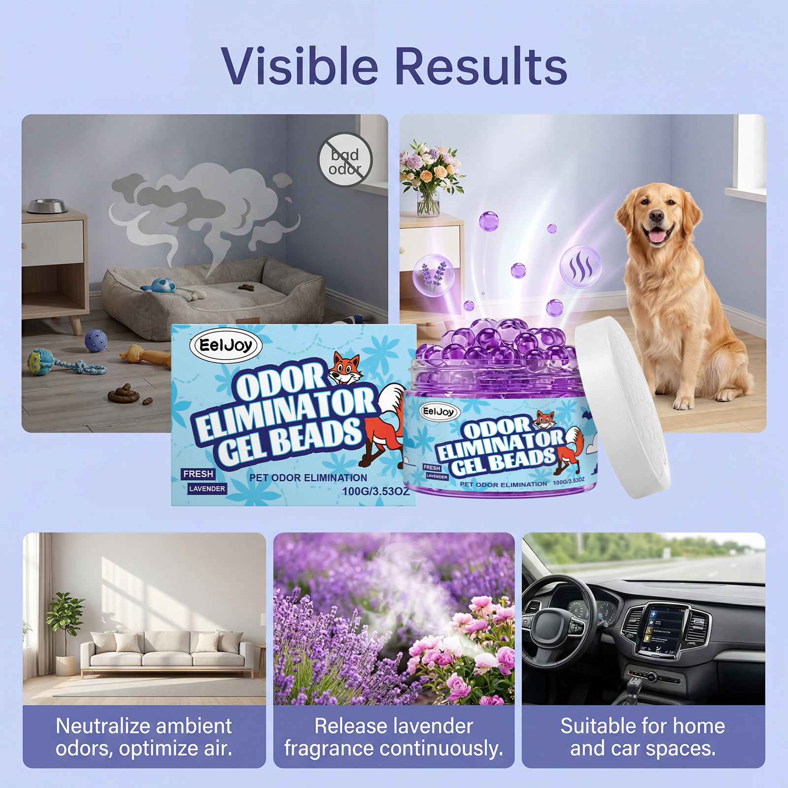 Pet Odor Eliminator Gel Beads  – Gel Air Freshener recenzja i cena