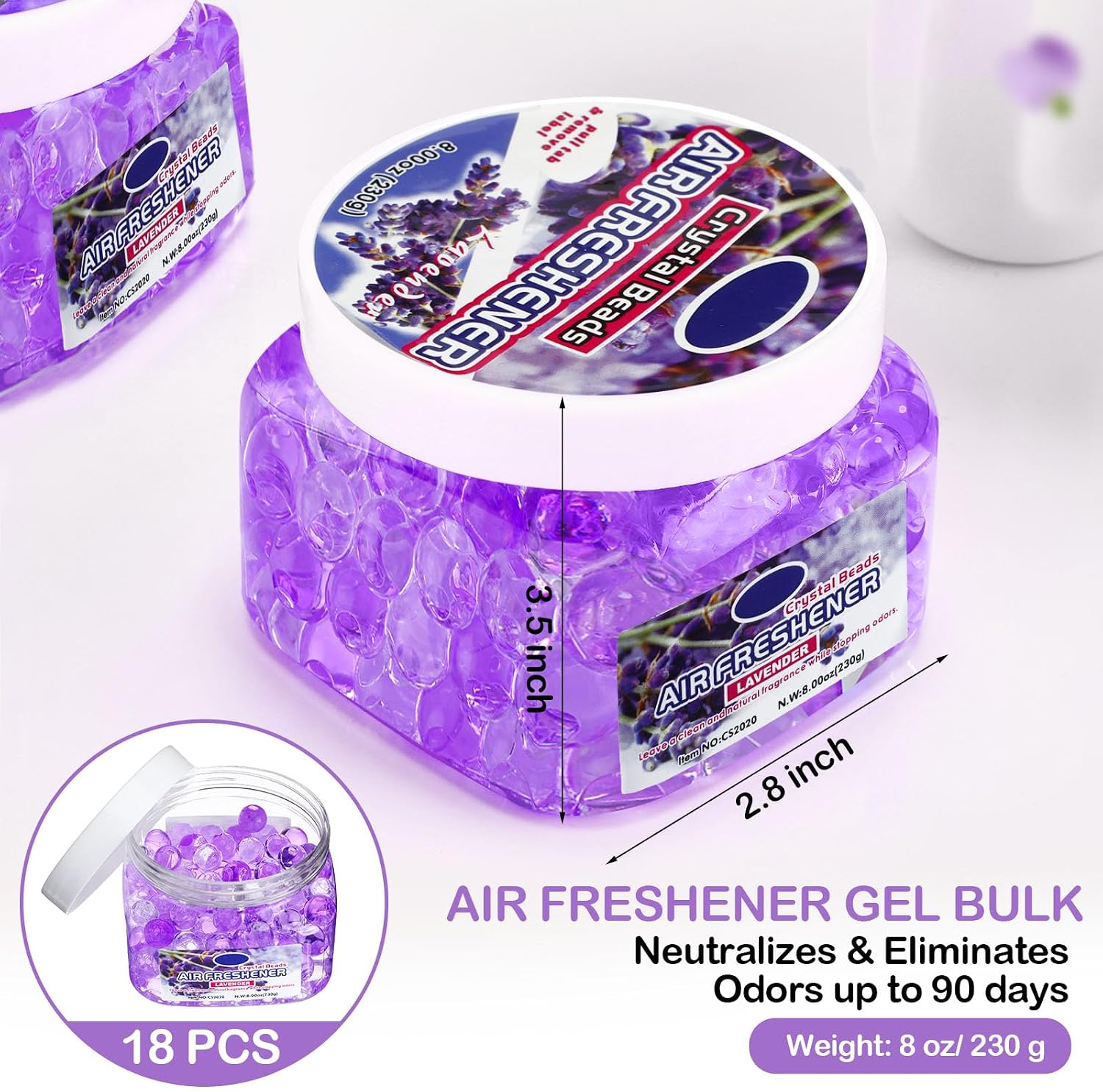 18 Pack Gel Odor Eliminator Be – Gel Air Freshener recenzja i cena