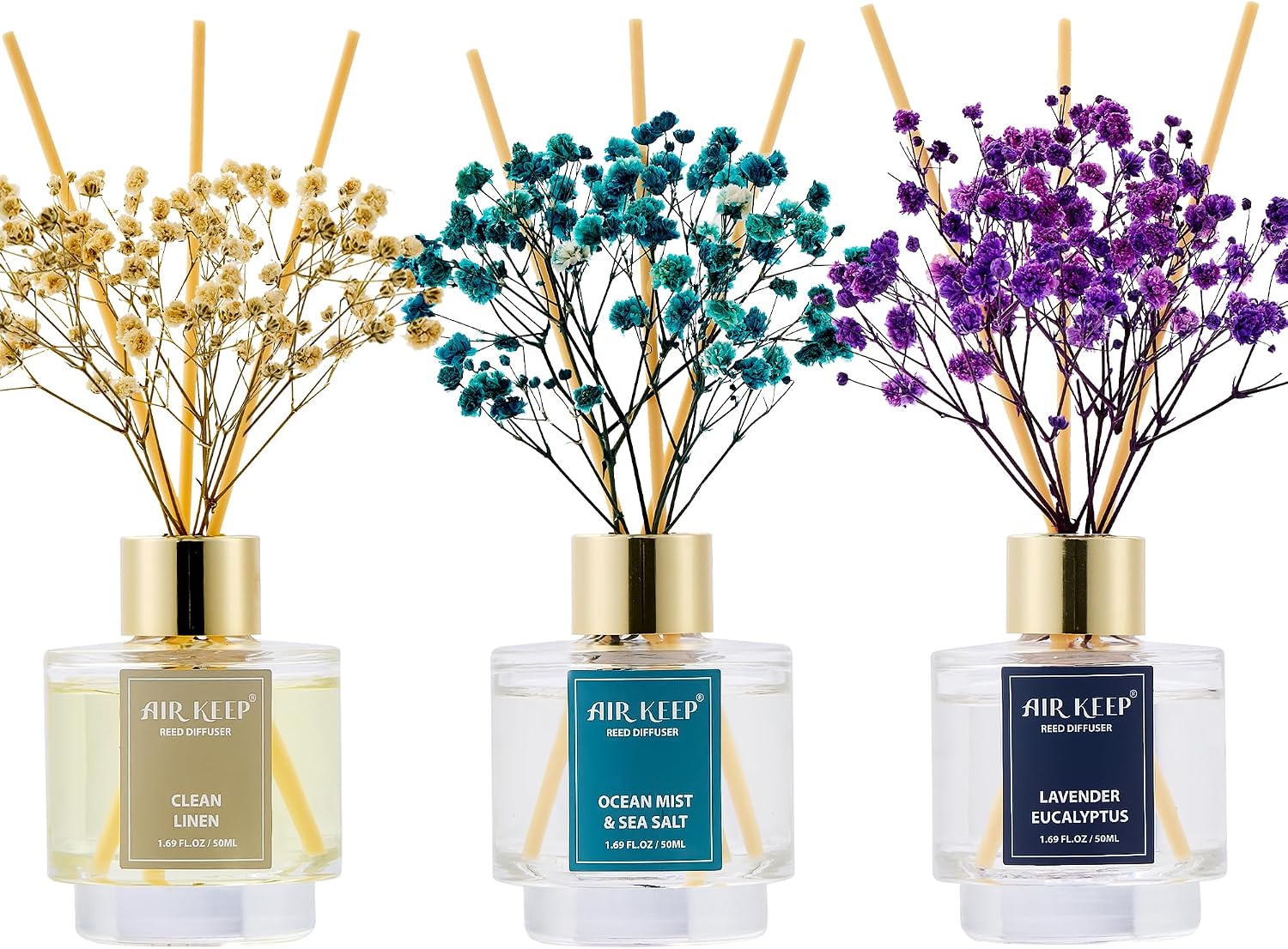 3-Pack Reed Diffuser Set: Clea – Home Fragrance Linen recenzja i cena
