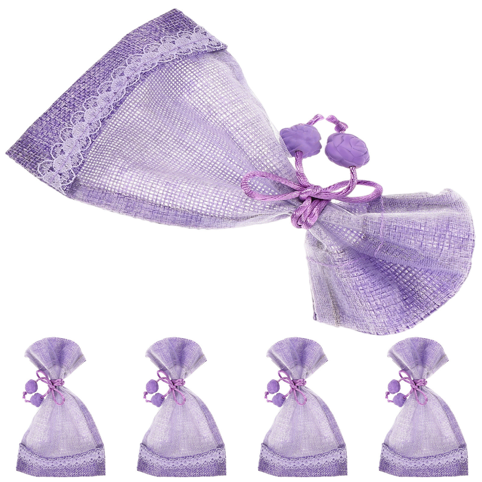5Pcs Empty Lavender Sachet Bag – Home Fragrance Linen recenzja i cena