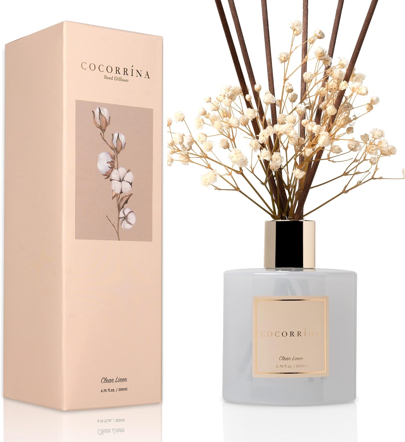 Reed Diffuser Set, Clean Linen – Home Fragrance Linen recenzja i cena