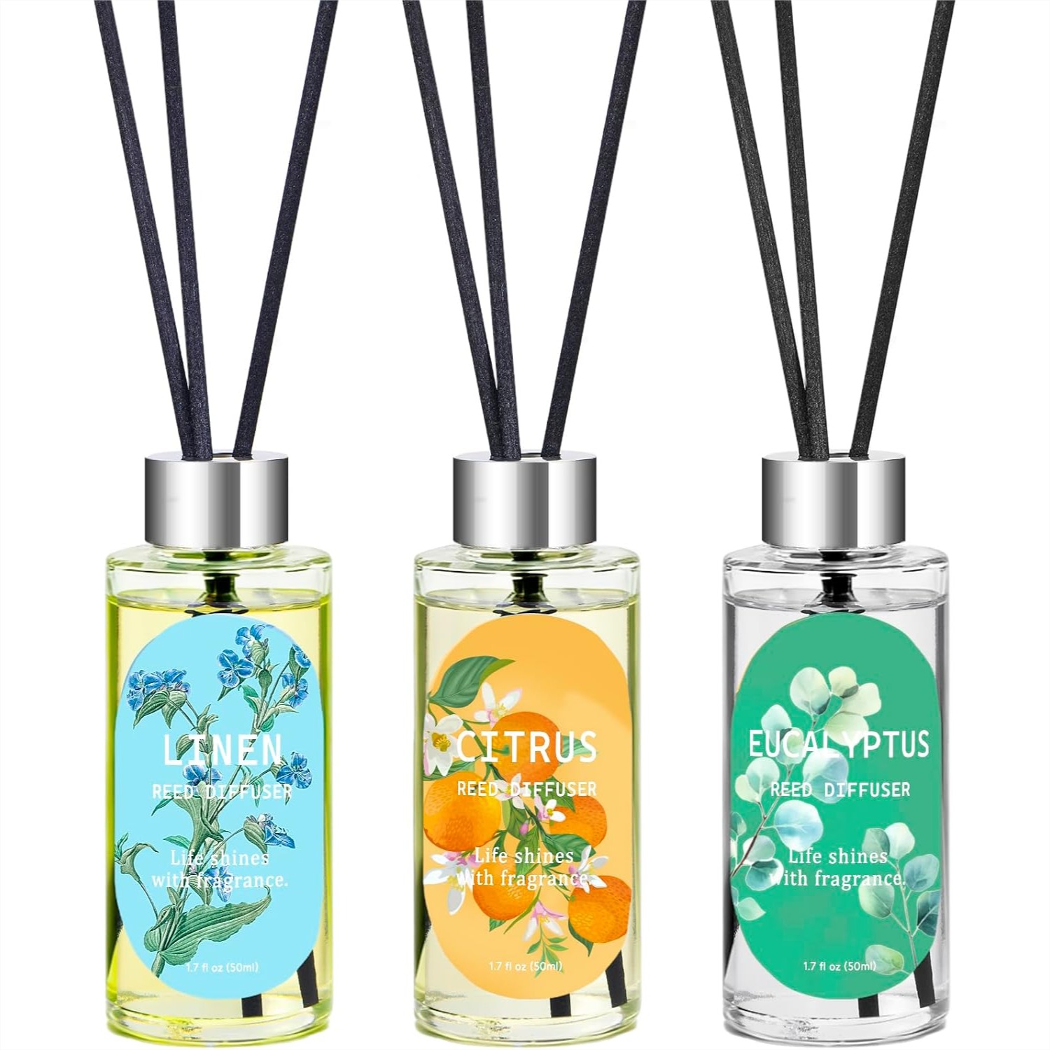 3-Pack Reed Diffuser Set with  – Home Fragrance Linen recenzja i cena